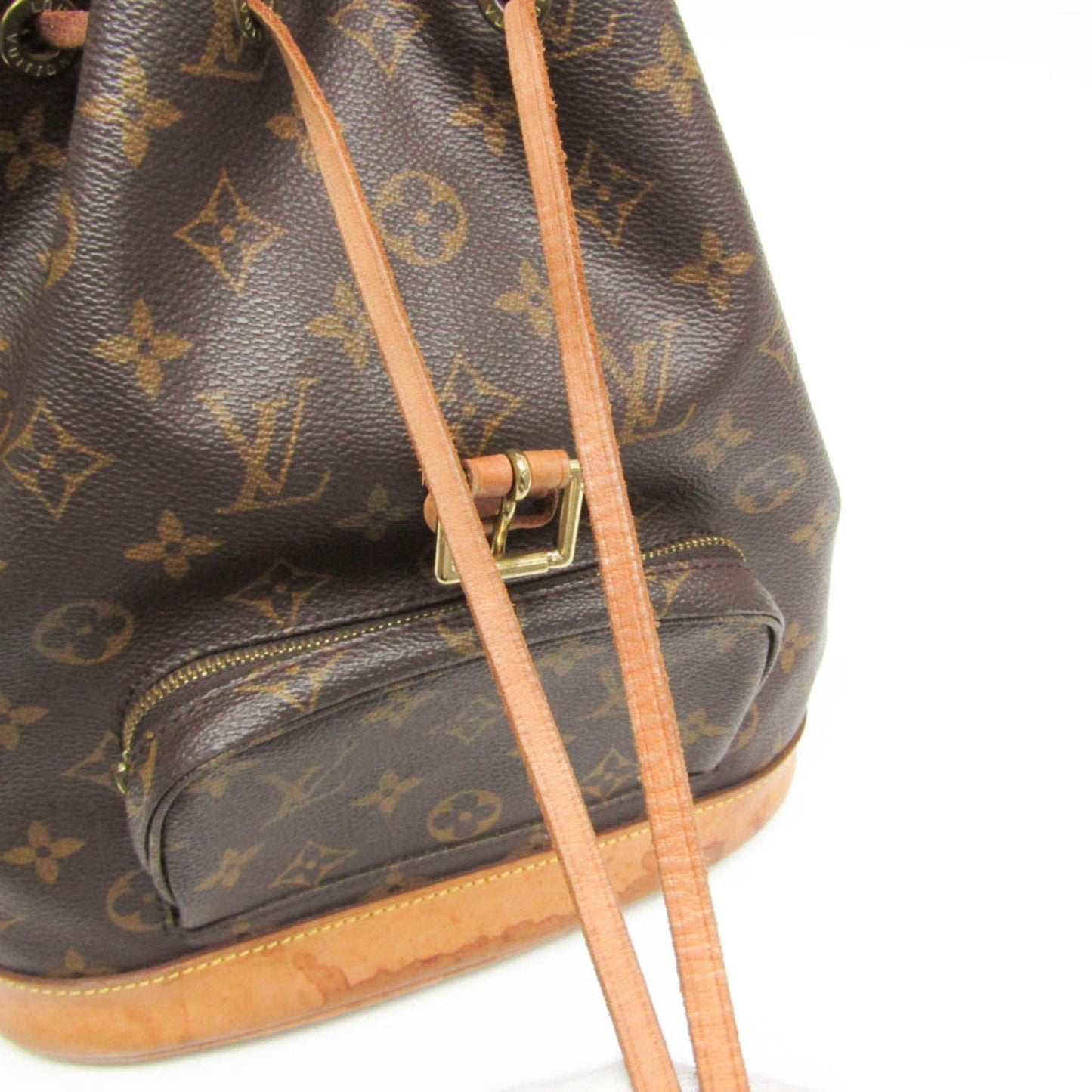 Louis Vuitton Montsouris Mm Brown Canvas Backpack Bag