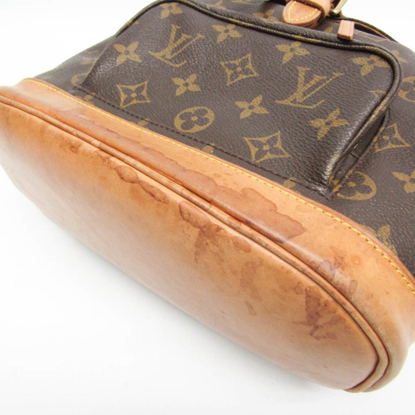 Louis Vuitton Montsouris Mm Brown Canvas Backpack Bag