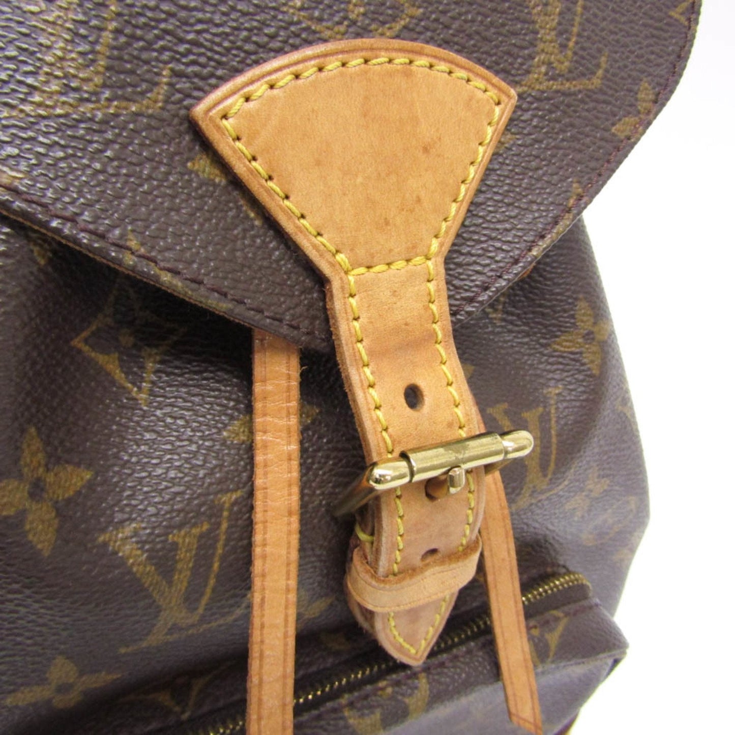 Louis Vuitton Montsouris Mm Brown Canvas Backpack Bag