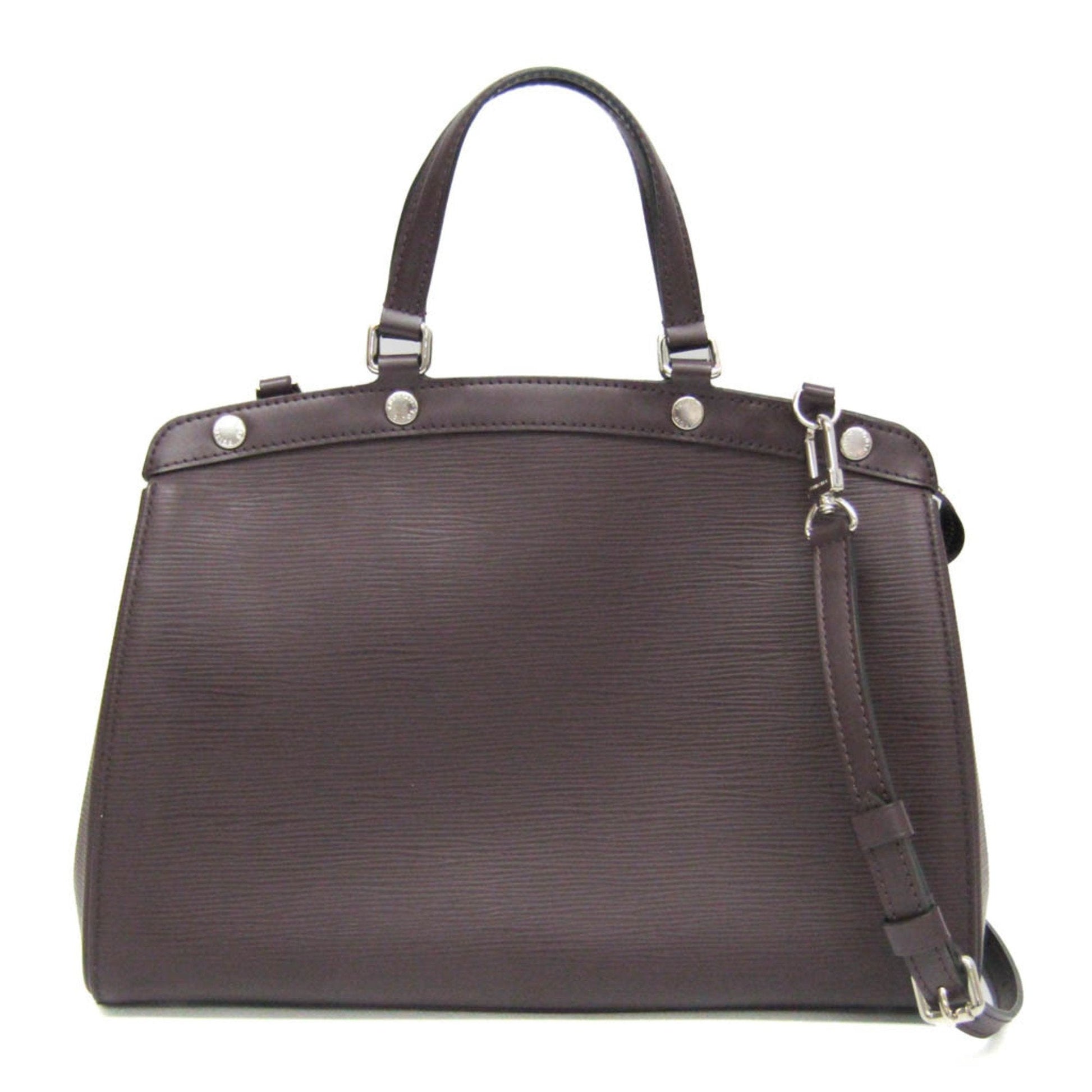 Louis Vuitton Brea Burgundy Leather Handbag ()