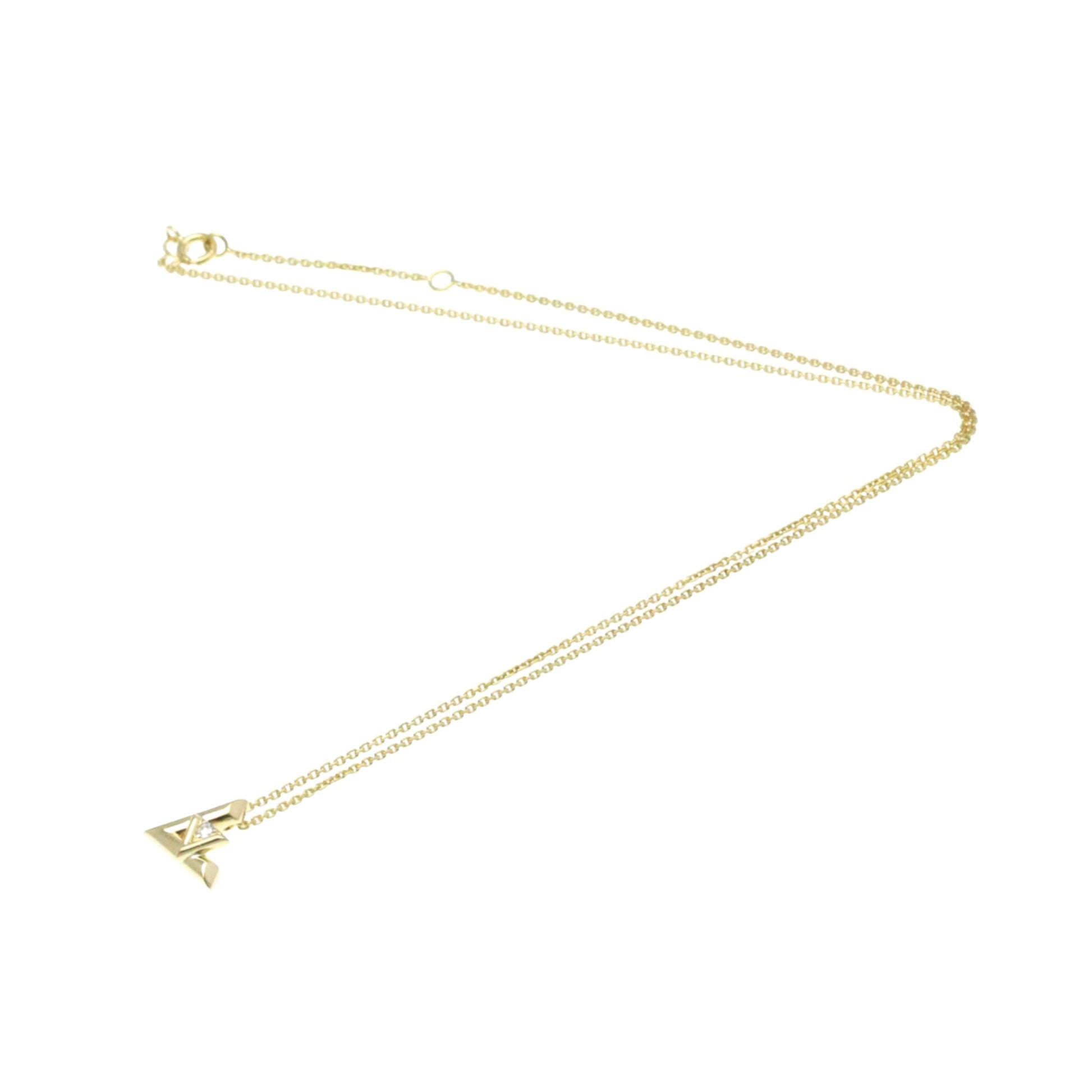 Louis Vuitton Lv Volt One Gold Yellow Gold Necklace Jewelry ()