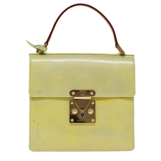 Louis Vuitton Spring Street Yellow Patent Leather Handbag