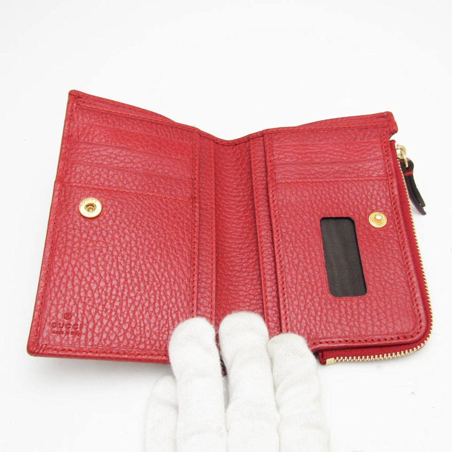 Gucci Marmont Red Leather Wallet