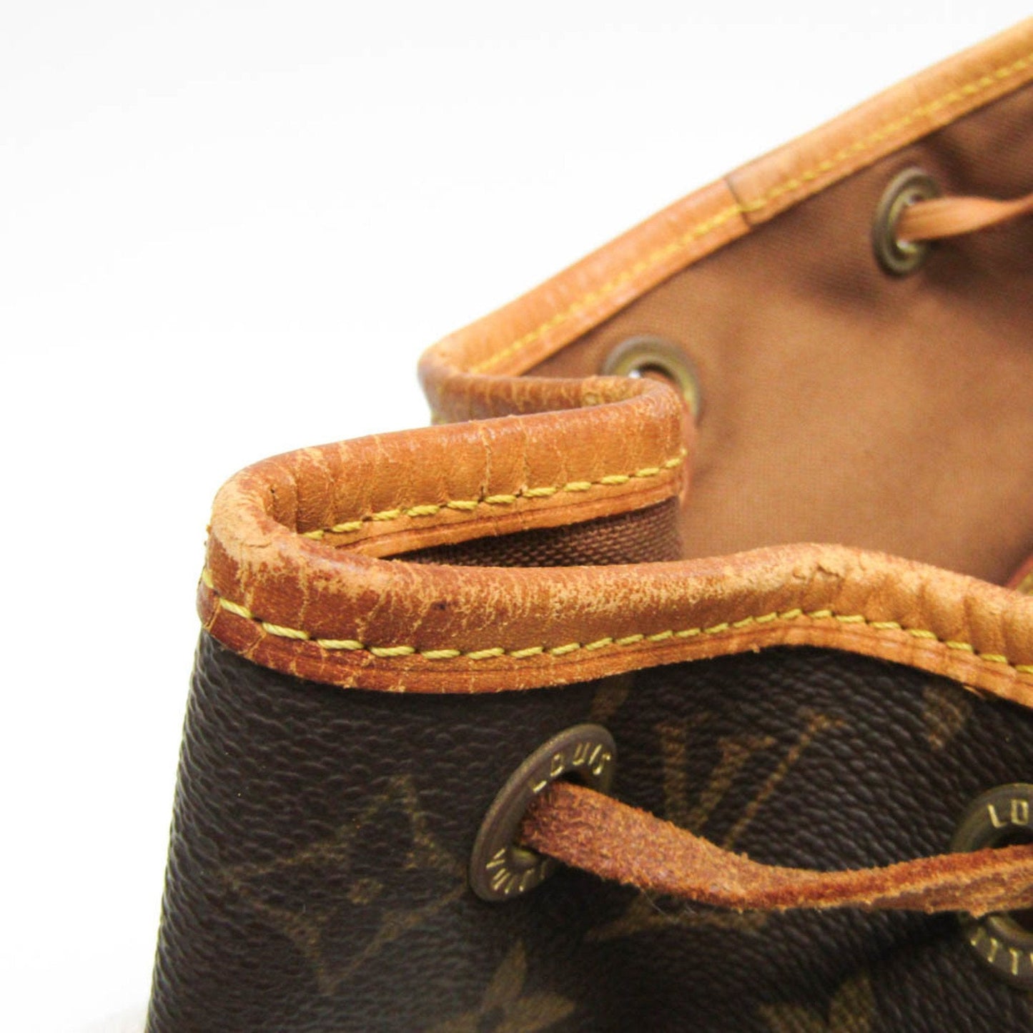 Louis Vuitton Montsouris Mm Brown Canvas Backpack Bag