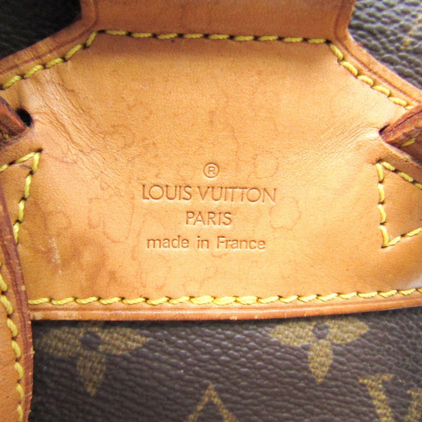 Louis Vuitton Montsouris Mm Brown Canvas Backpack Bag