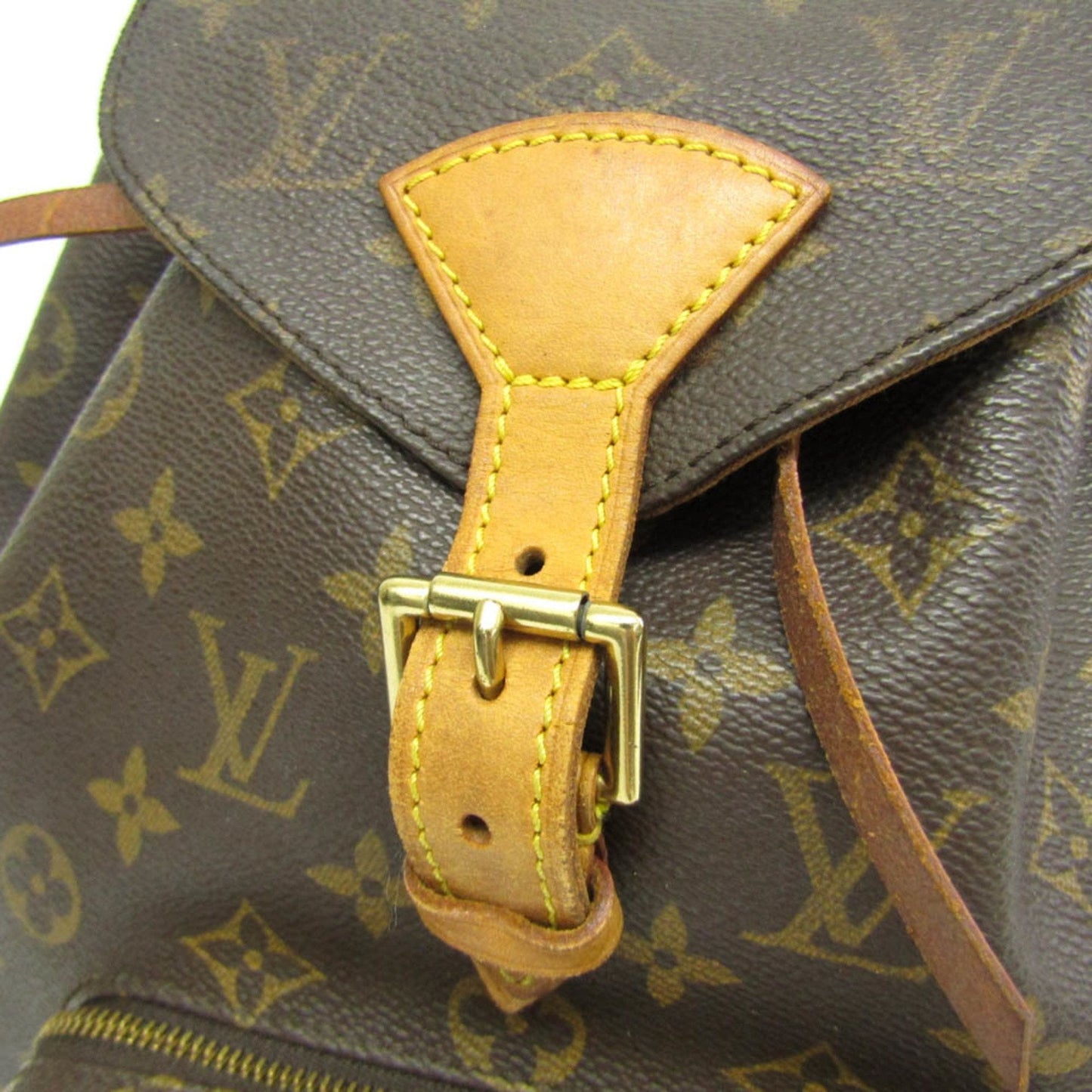 Louis Vuitton Montsouris Mm Brown Canvas Backpack Bag