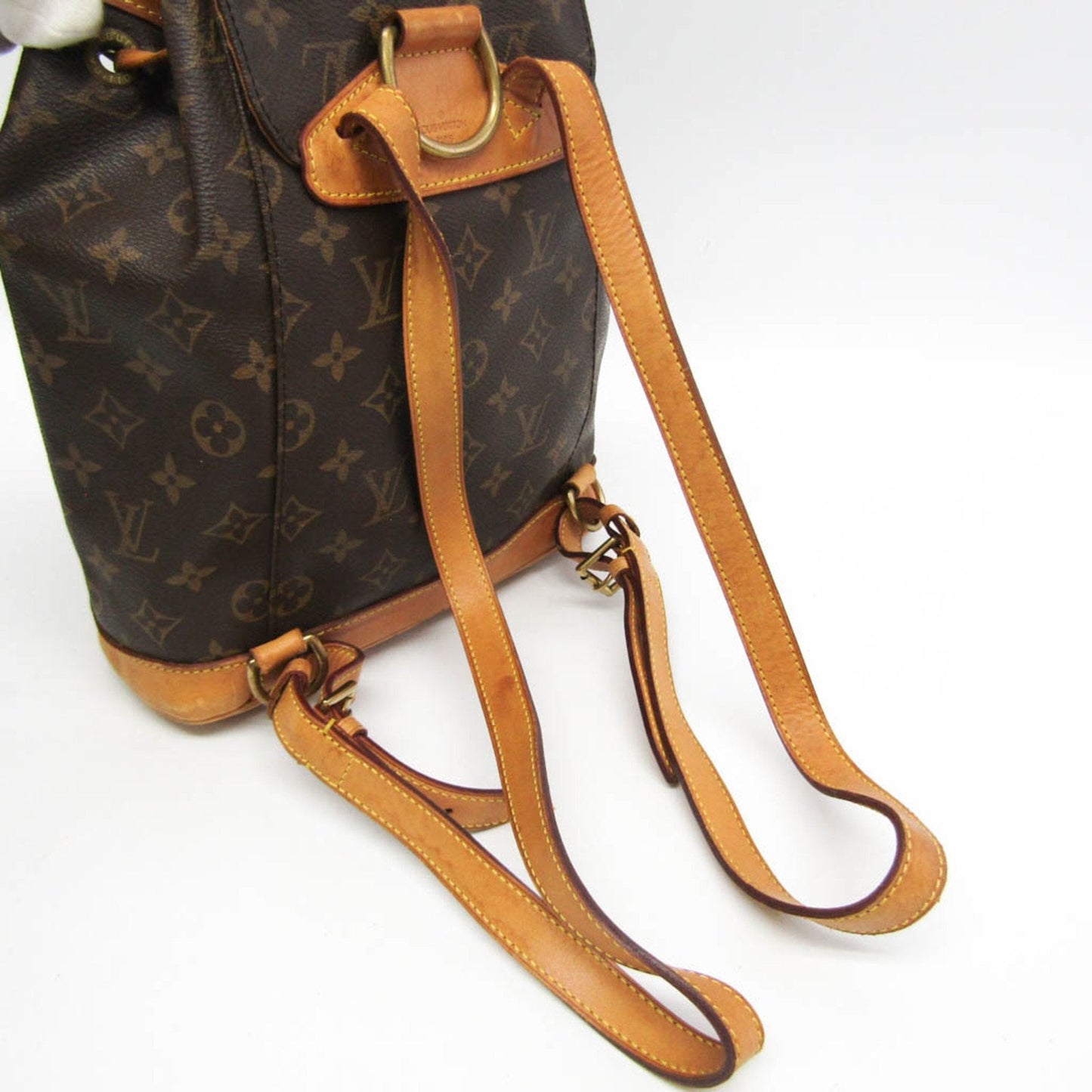 Louis Vuitton Montsouris Mm Brown Canvas Backpack Bag