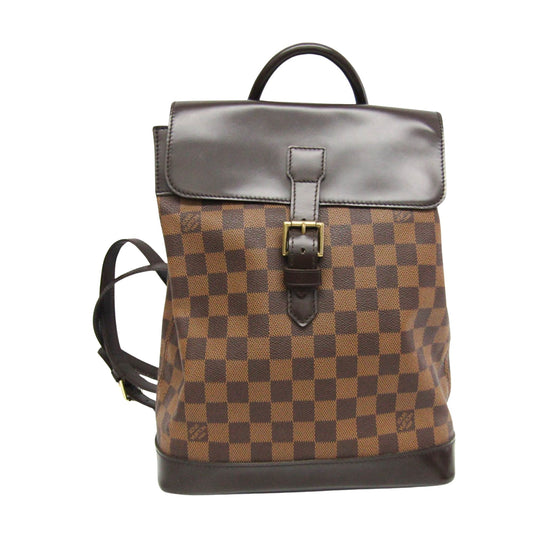 Louis Vuitton Soho Brown Canvas Backpack Bag ()