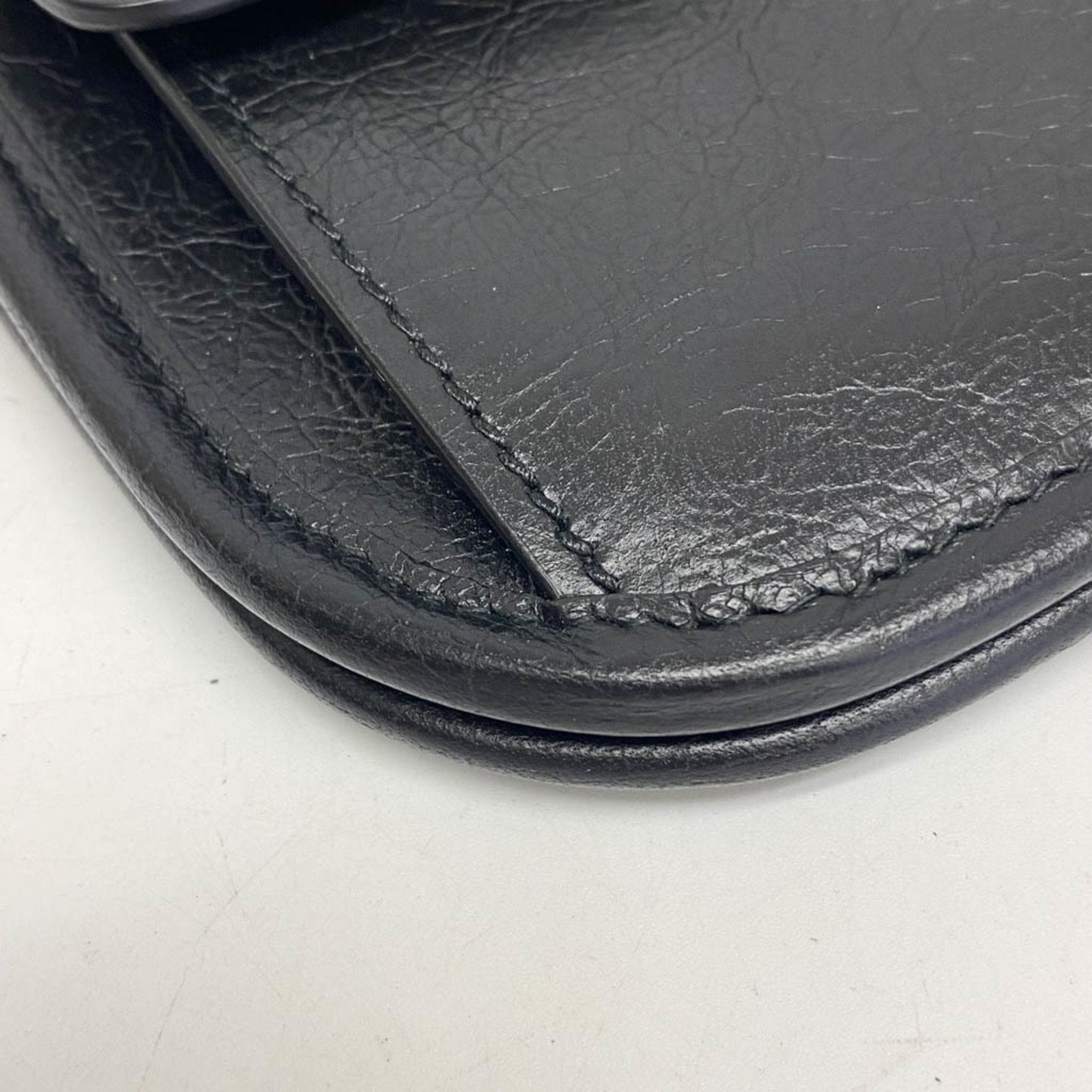 Gucci Interlocking G Black Leather Shoulder Bag