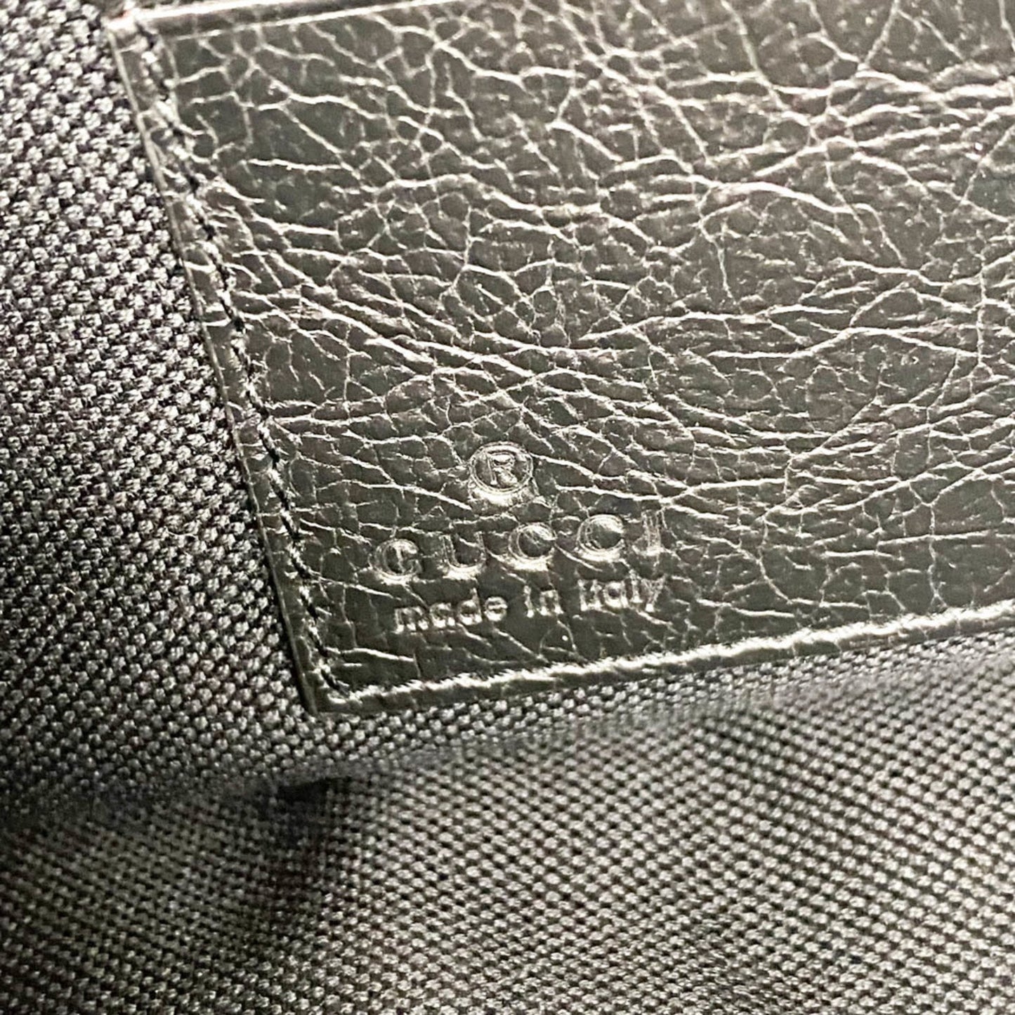 Gucci Interlocking G Black Leather Shoulder Bag