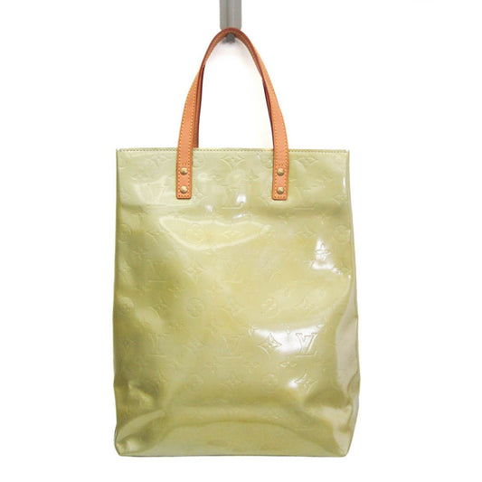 Louis Vuitton Reade Green Patent Leather Tote Bag ()
