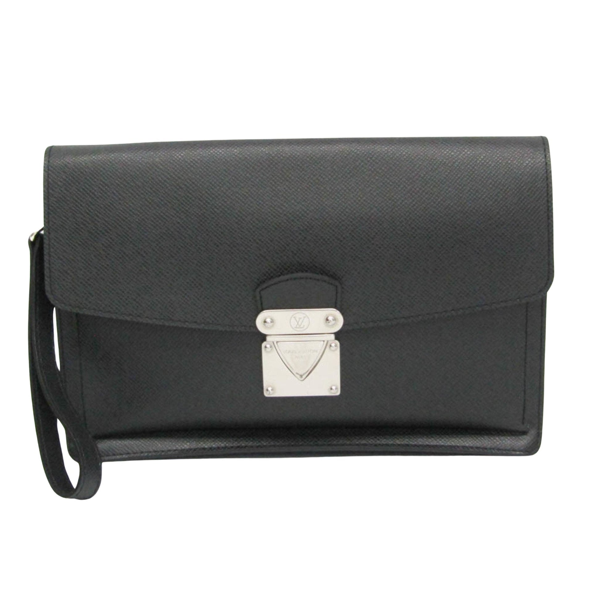 Louis Vuitton Veraiya Black Leather Clutch Bag ()