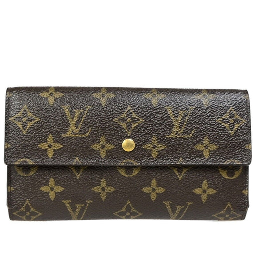 Louis Vuitton Trésor Brown Canvas Wallet  ()