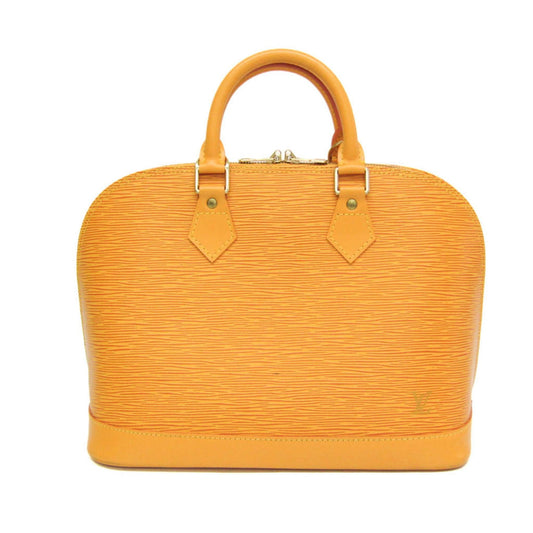 Louis Vuitton Alma Yellow Leather Handbag ()