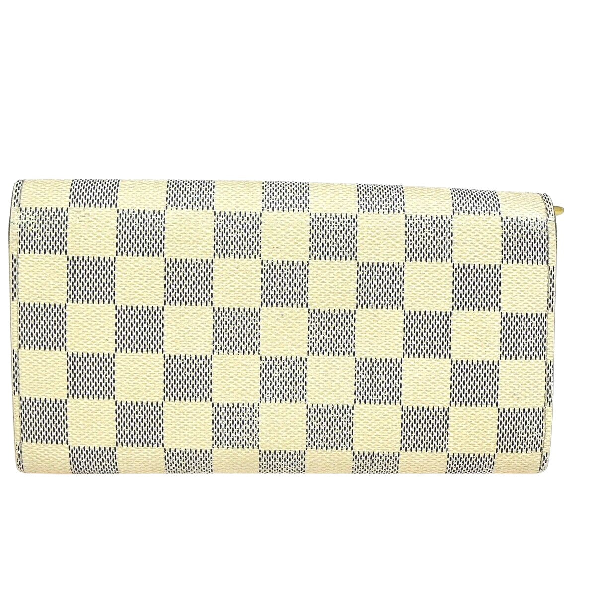 Louis Vuitton Portefeuille Sarah White White Gold Wallet