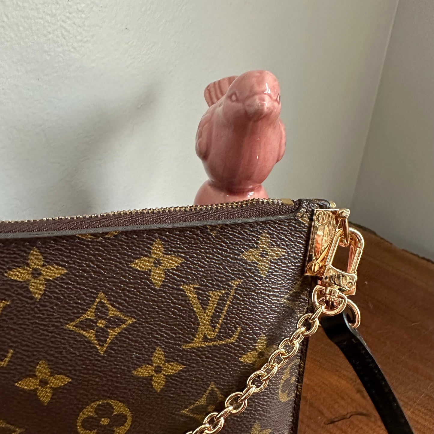 The Chick Crossbody - Upcycled LV in Monogram