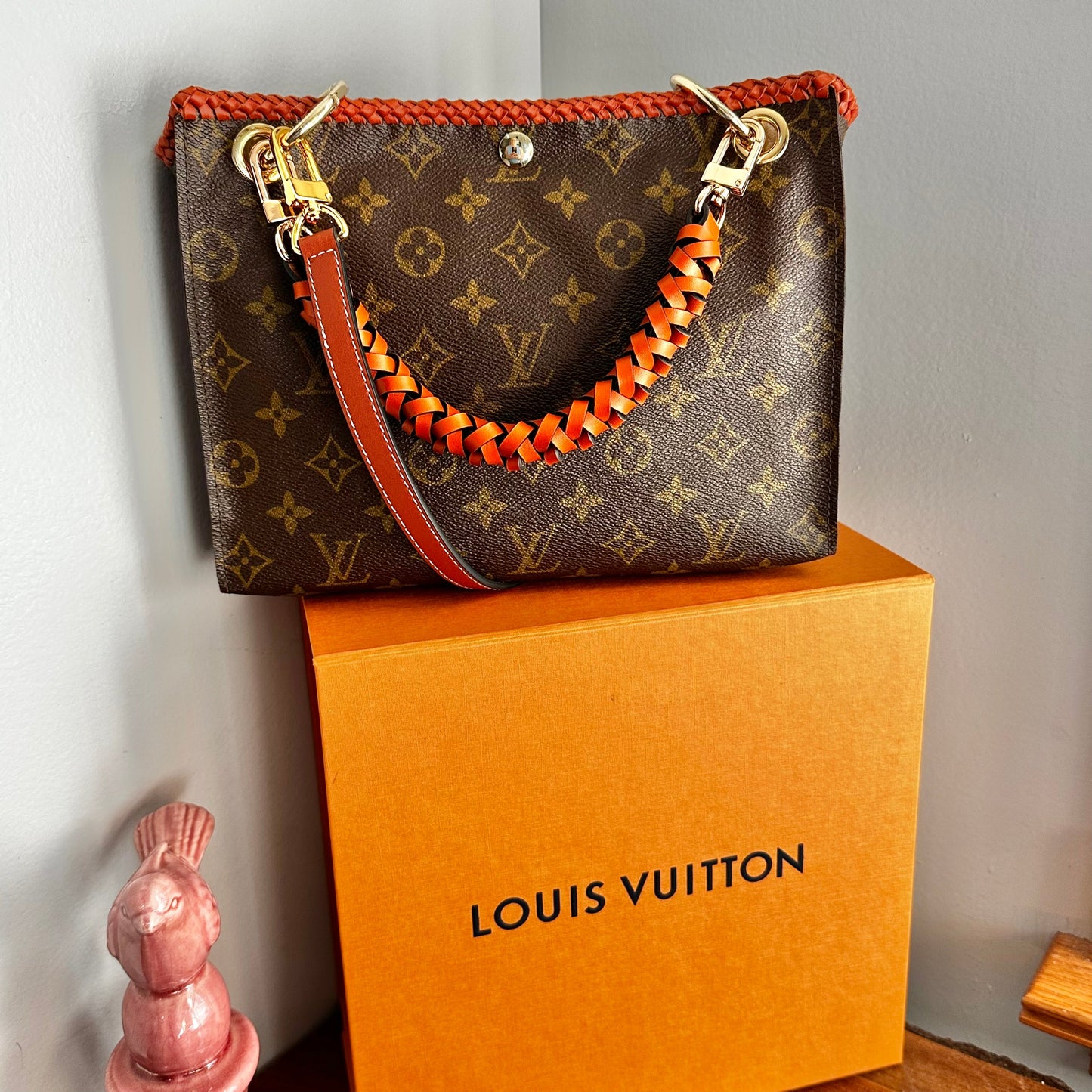 The Swan Crossbody -Orvis bags Monogram in Whiskey