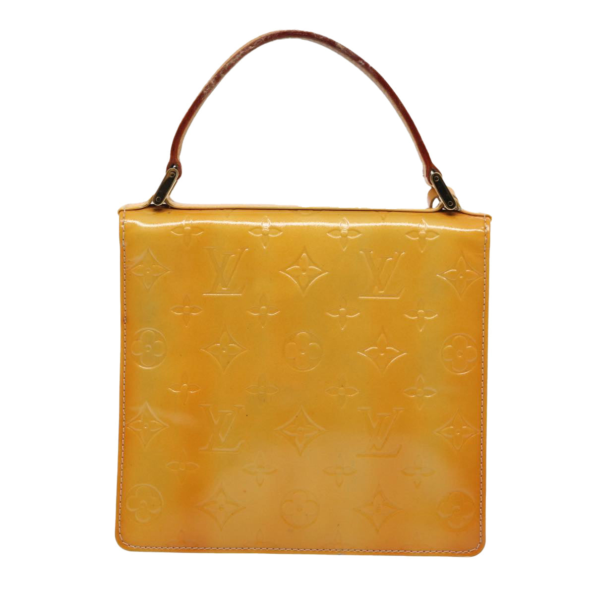 Louis Vuitton Spring Street Camel Patent Leather Handbag
