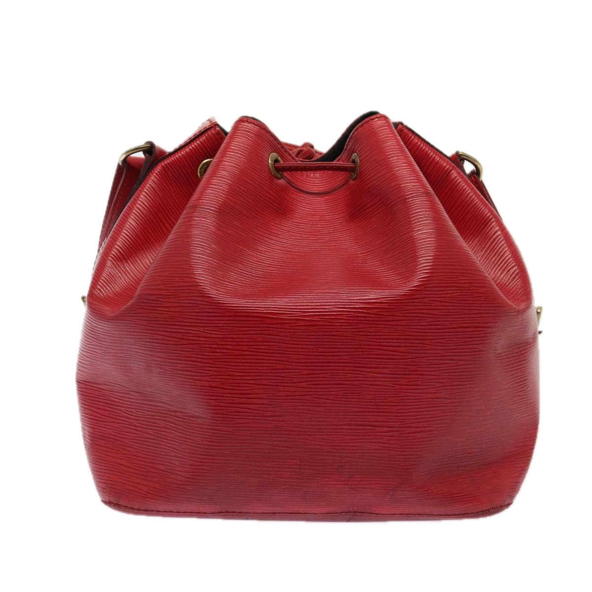 Louis Vuitton Noe Red Leather Shoulder Bag