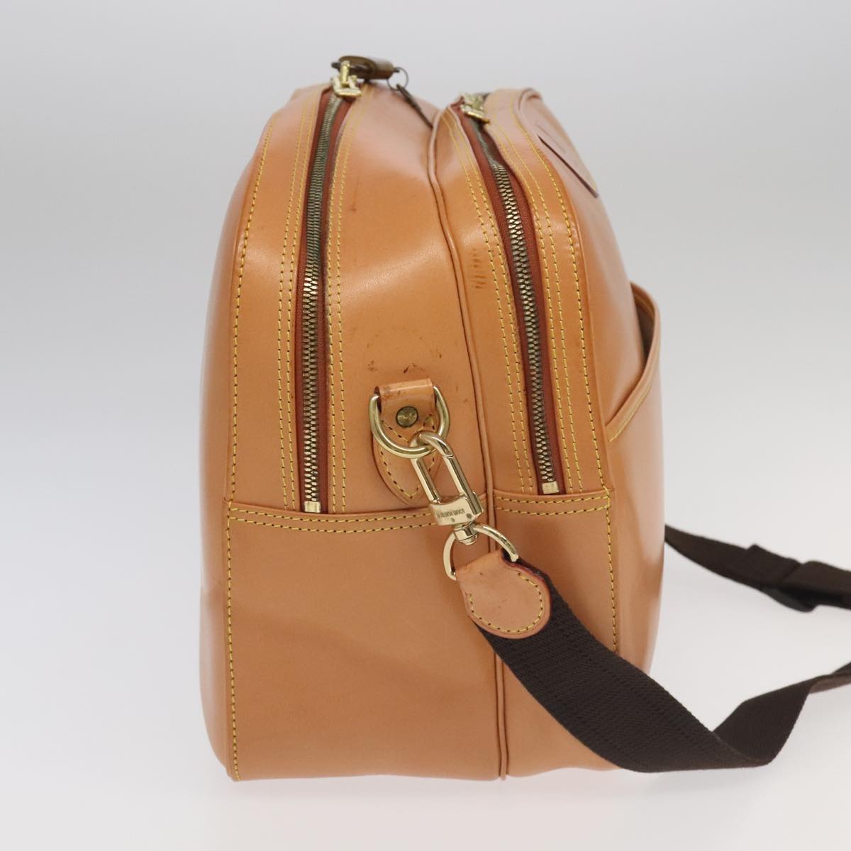 Louis Vuitton Reporter Beige Leather Shoulder Bag
