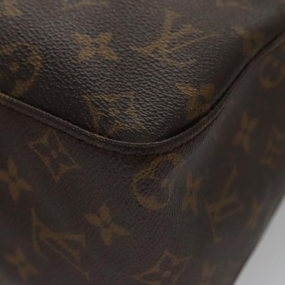 Louis Vuitton Looping Gm Brown Canvas Shoulder Bag