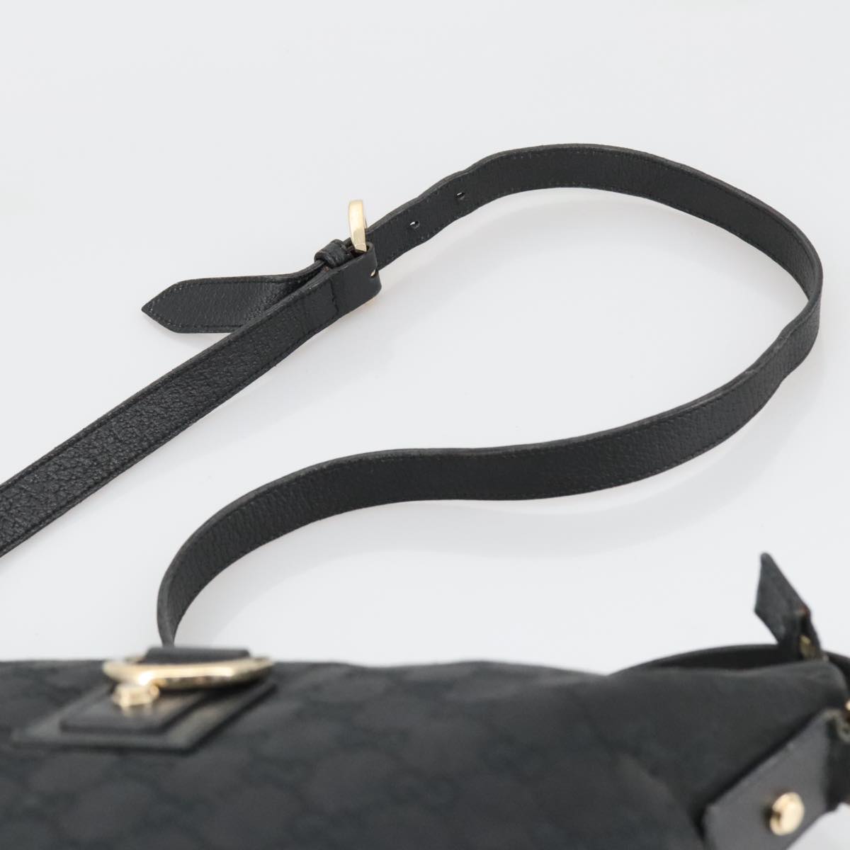Gucci Abbey Black Canvas Shoulder Bag