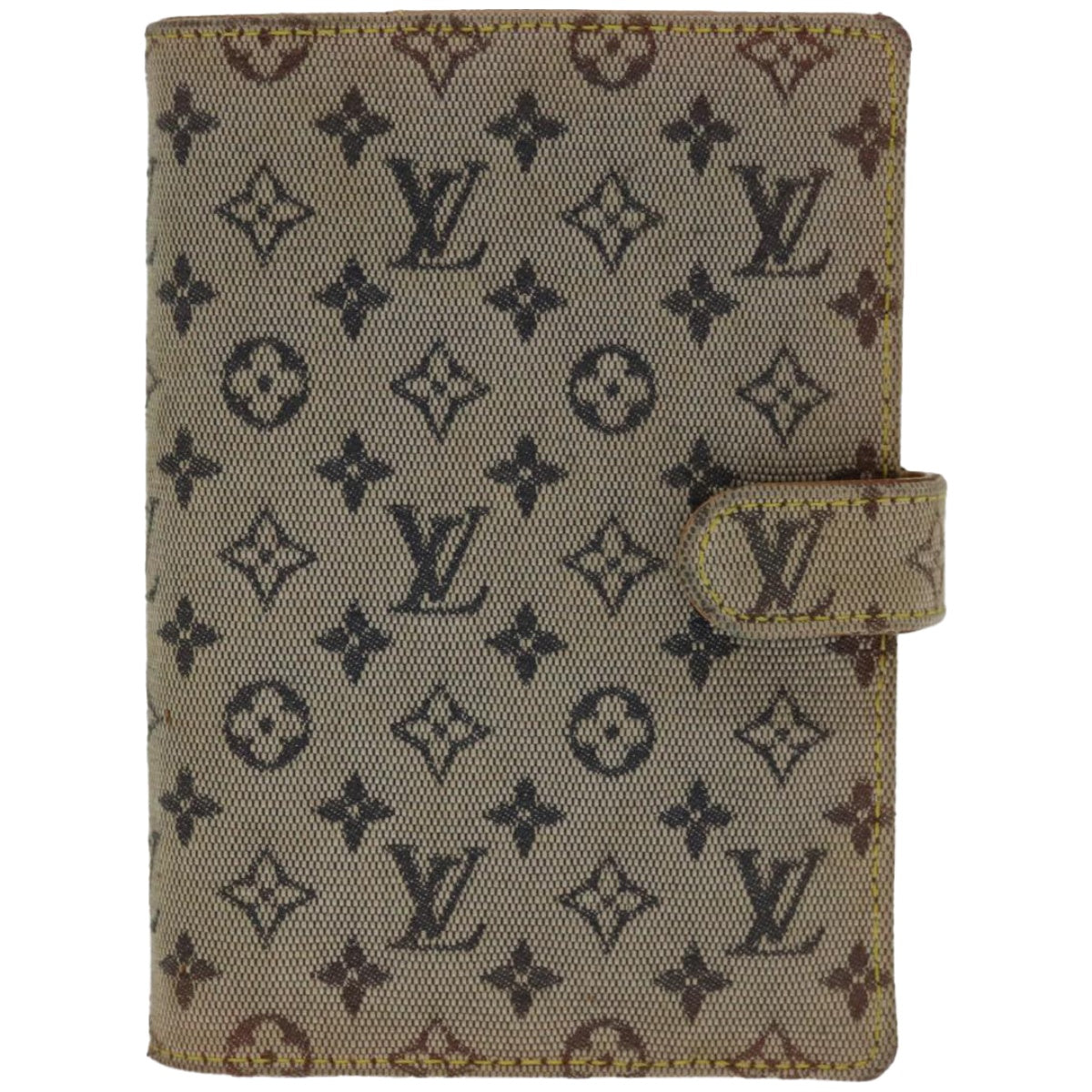Louis Vuitton Agenda Pm Blue Canvas Wallet  ()