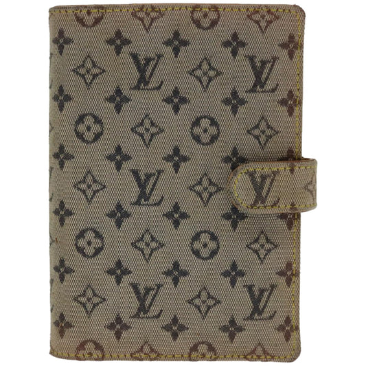Louis Vuitton Agenda Pm Blue Canvas Wallet  ()