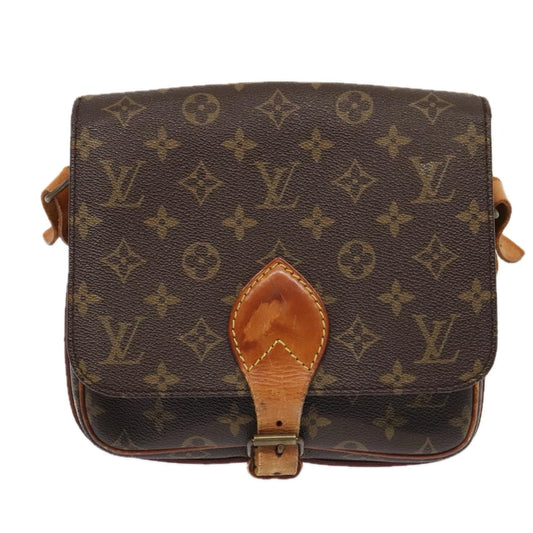 Louis Vuitton Cartouchière Brown Canvas Shoulder Bag