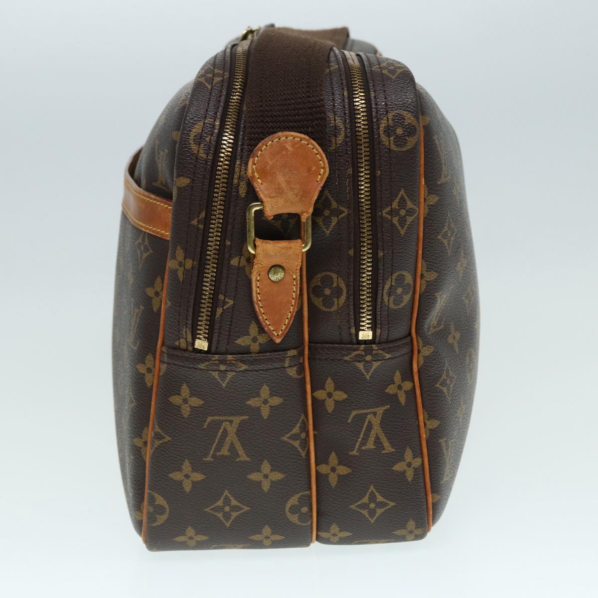 Louis Vuitton Reporter Brown Canvas Shoulder Bag