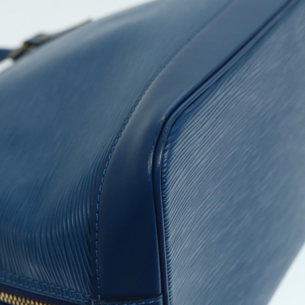 Louis Vuitton Alma Blue Leather Handbag
