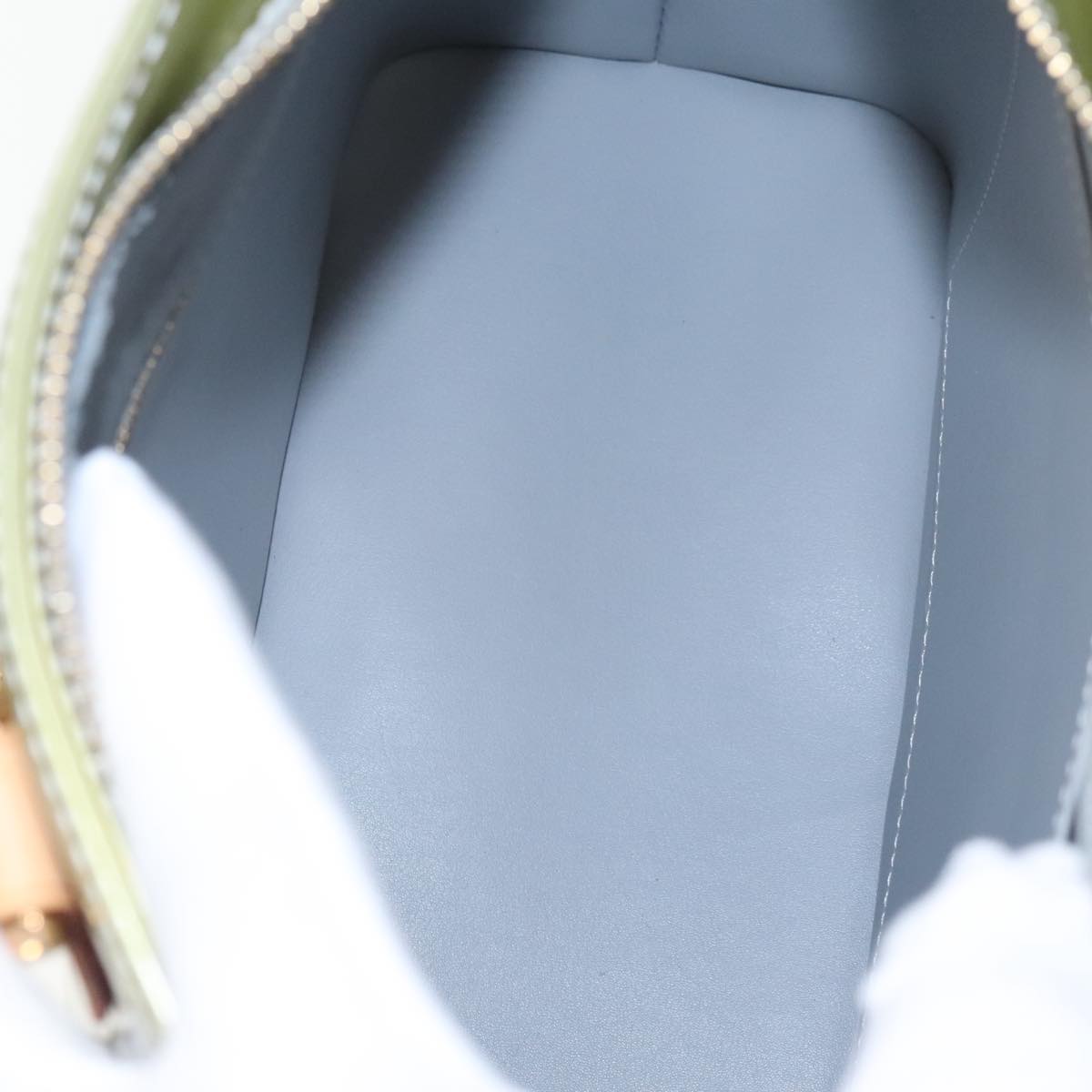 Louis Vuitton Houston Green Patent Leather Handbag