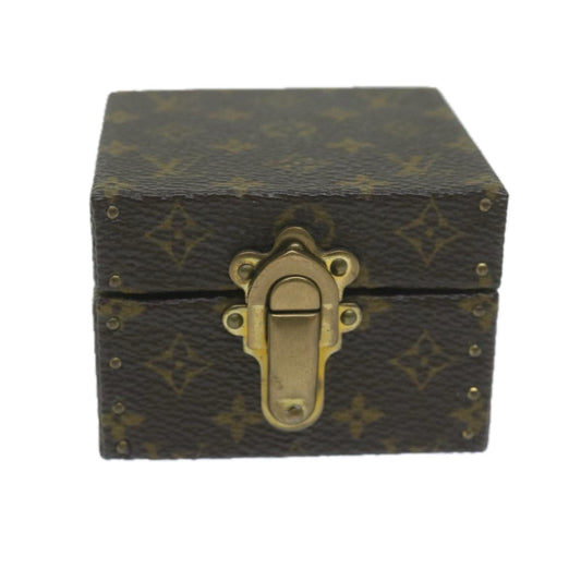 Louis Vuitton Jewelry Case Brown Canvas Jewelleryset Jewelry ()