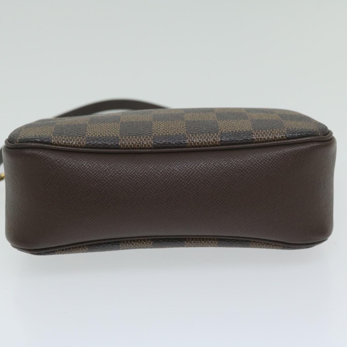 Louis Vuitton Cosmetic Pouch Brown Canvas Clutch Bag