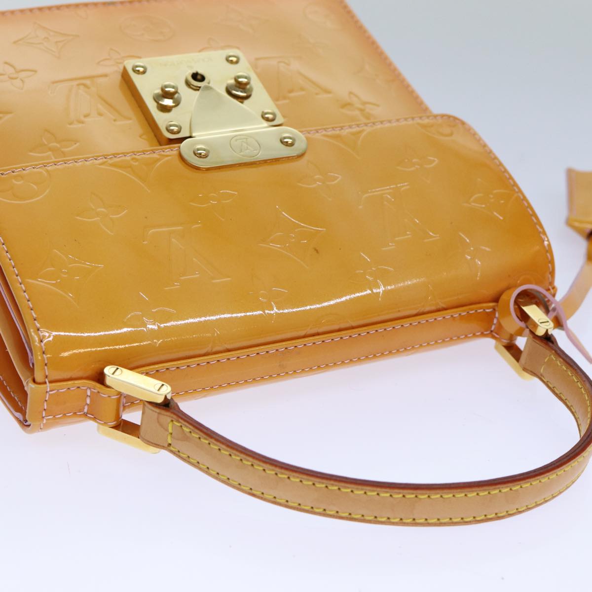 Louis Vuitton Spring Street Yellow Patent Leather Handbag