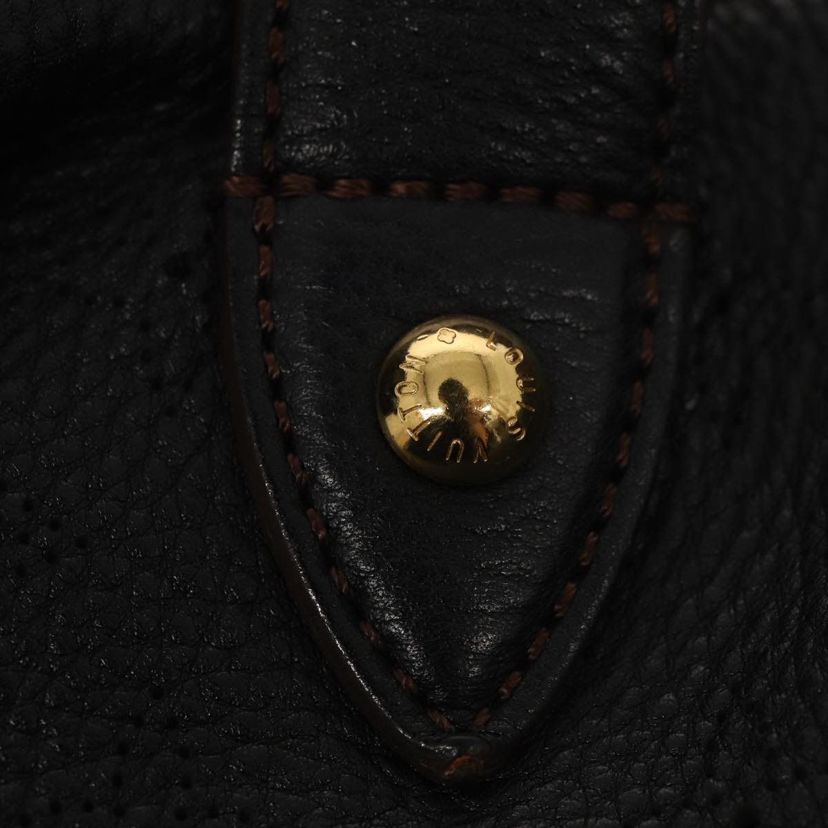 Louis Vuitton Xl Black Leather Handbag