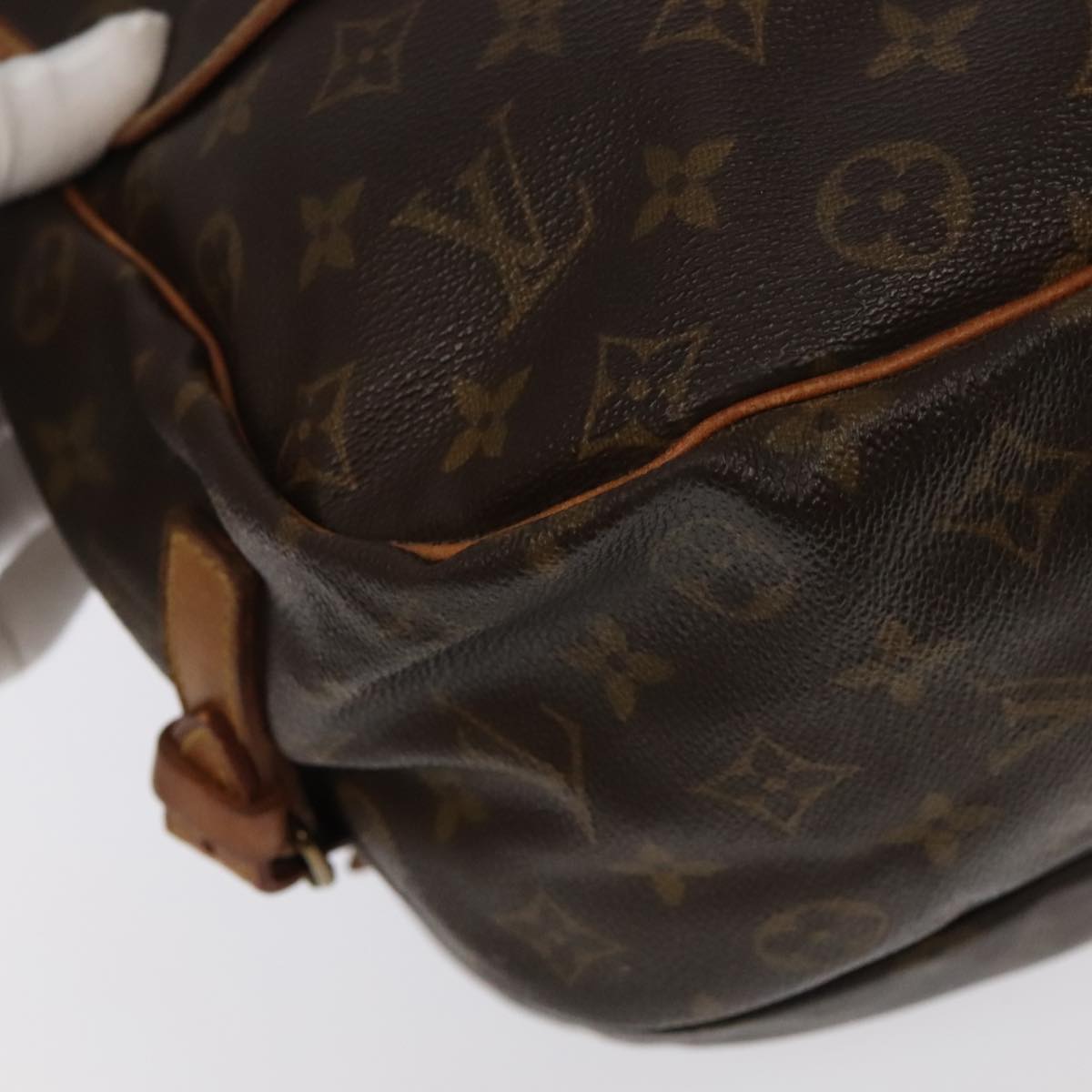 Louis Vuitton Saumur 35 Brown Canvas Shoulder Bag