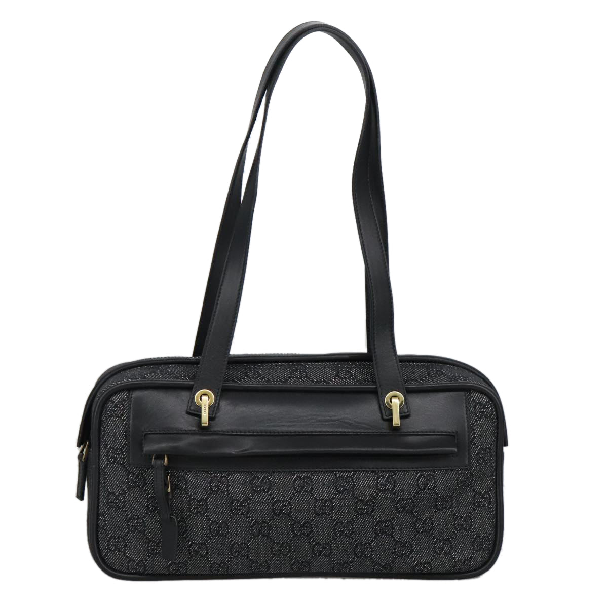 Gucci Gg Canvas Black Canvas Shoulder Bag ()
