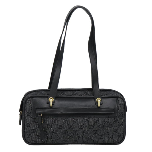 Gucci Gg Canvas Black Canvas Shoulder Bag ()