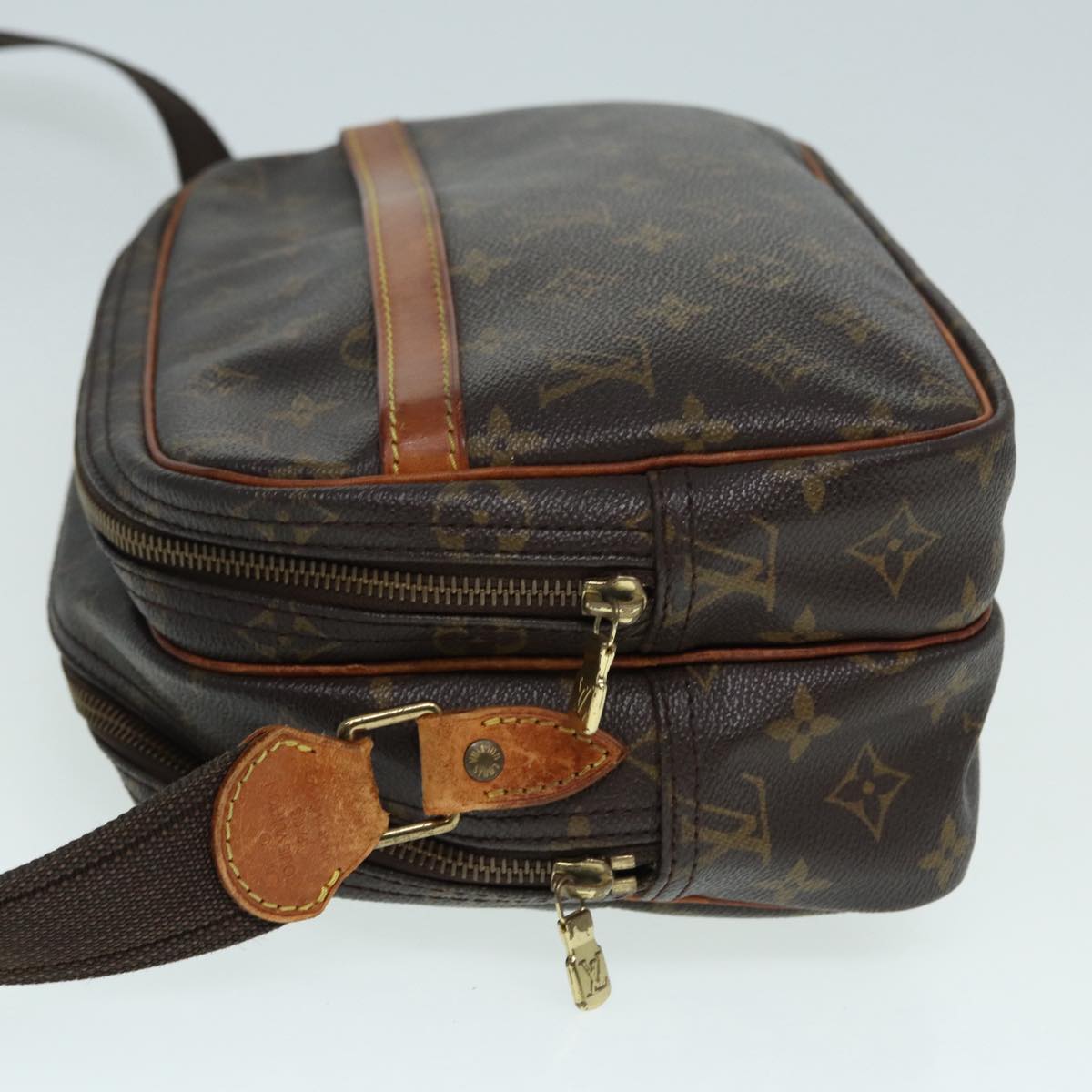 Louis Vuitton Reporter Pm Brown Canvas Shoulder Bag