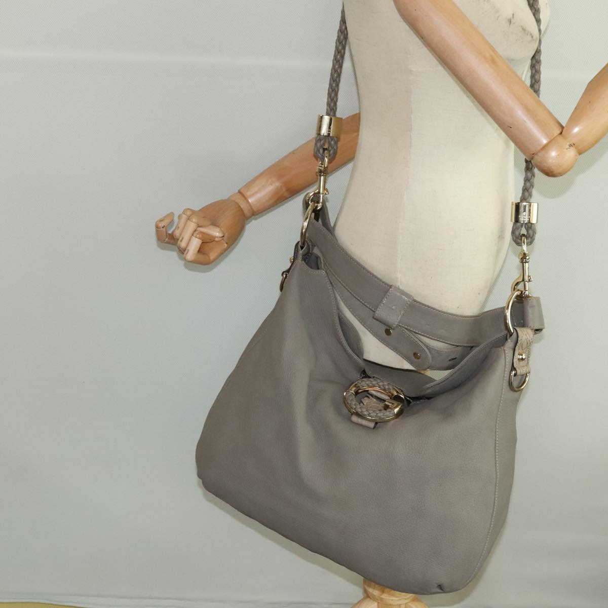 Gucci Hobo Brown Leather Shoulder Bag