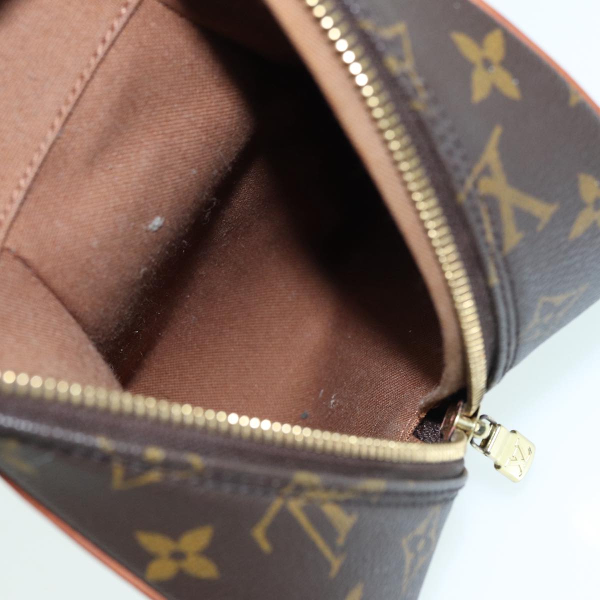 Louis Vuitton Lv America's Cup Brown Canvas Clutch Bag