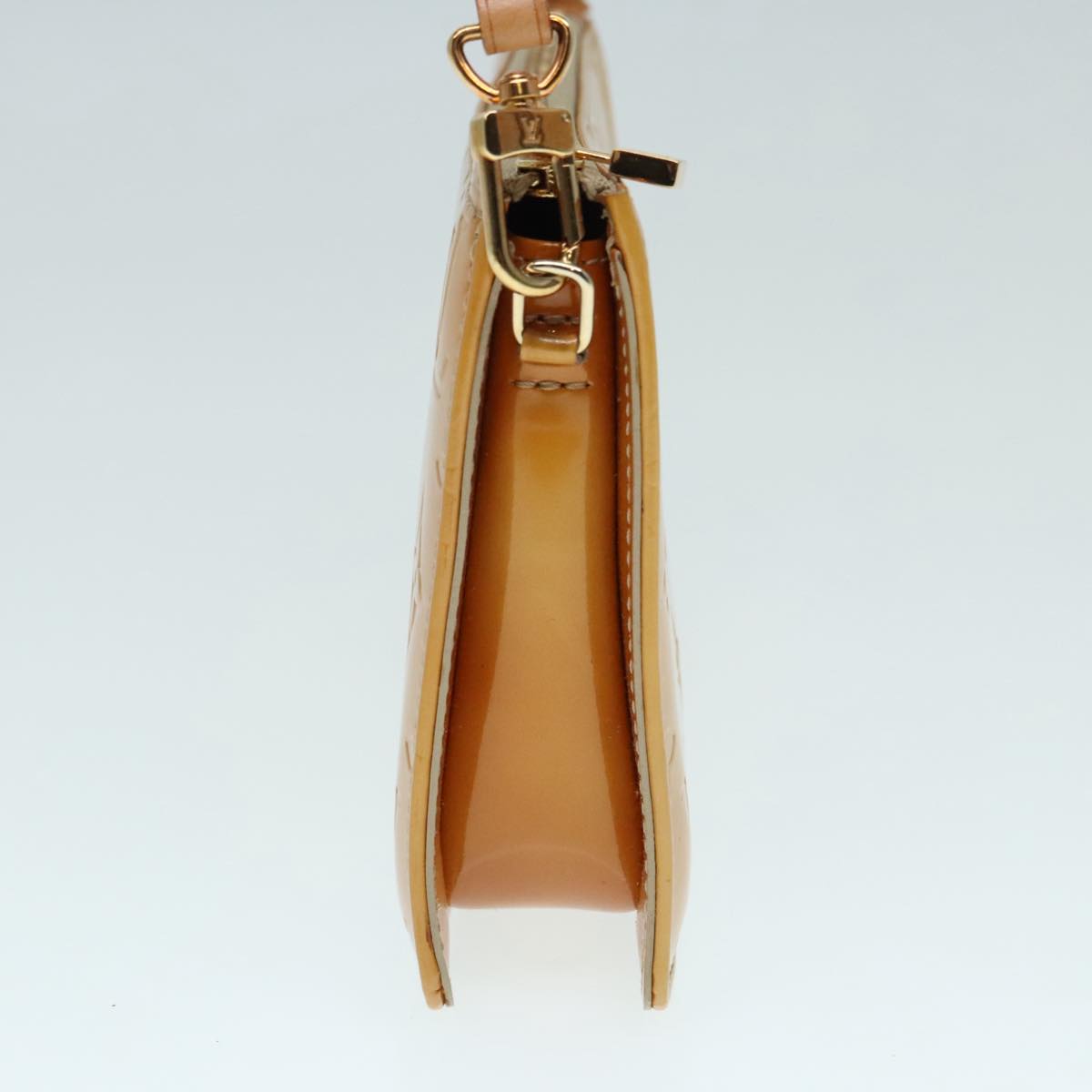 Louis Vuitton Lexington Beige Patent Leather Clutch Bag
