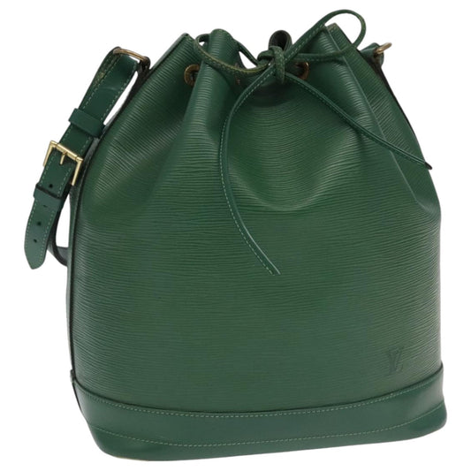 Louis Vuitton Noé Green Leather Shoulder Bag