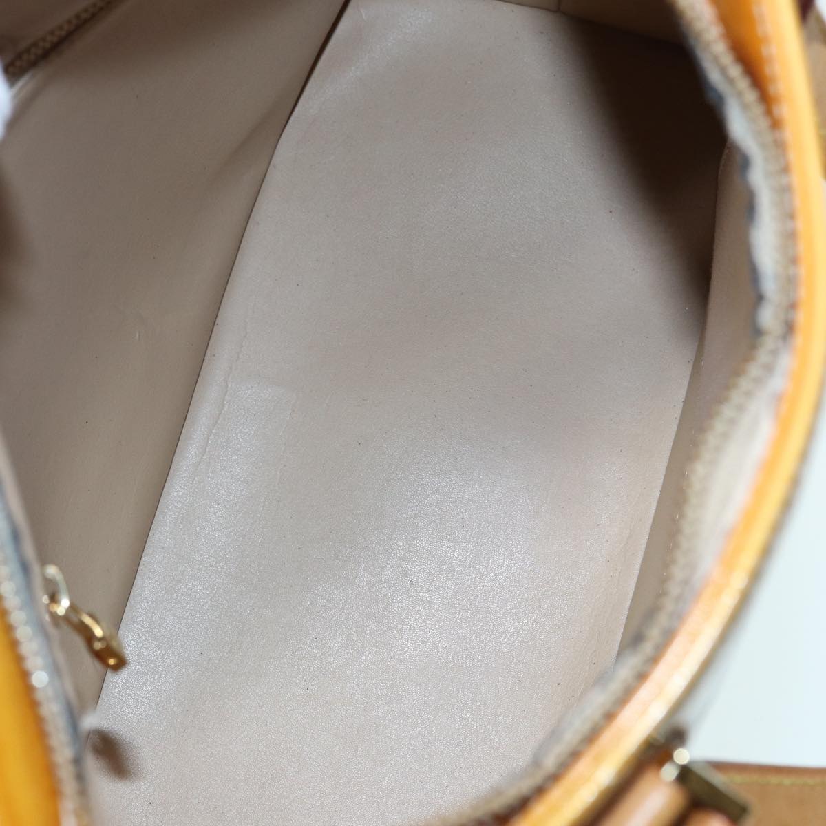 Louis Vuitton Houston Beige Patent Leather Handbag