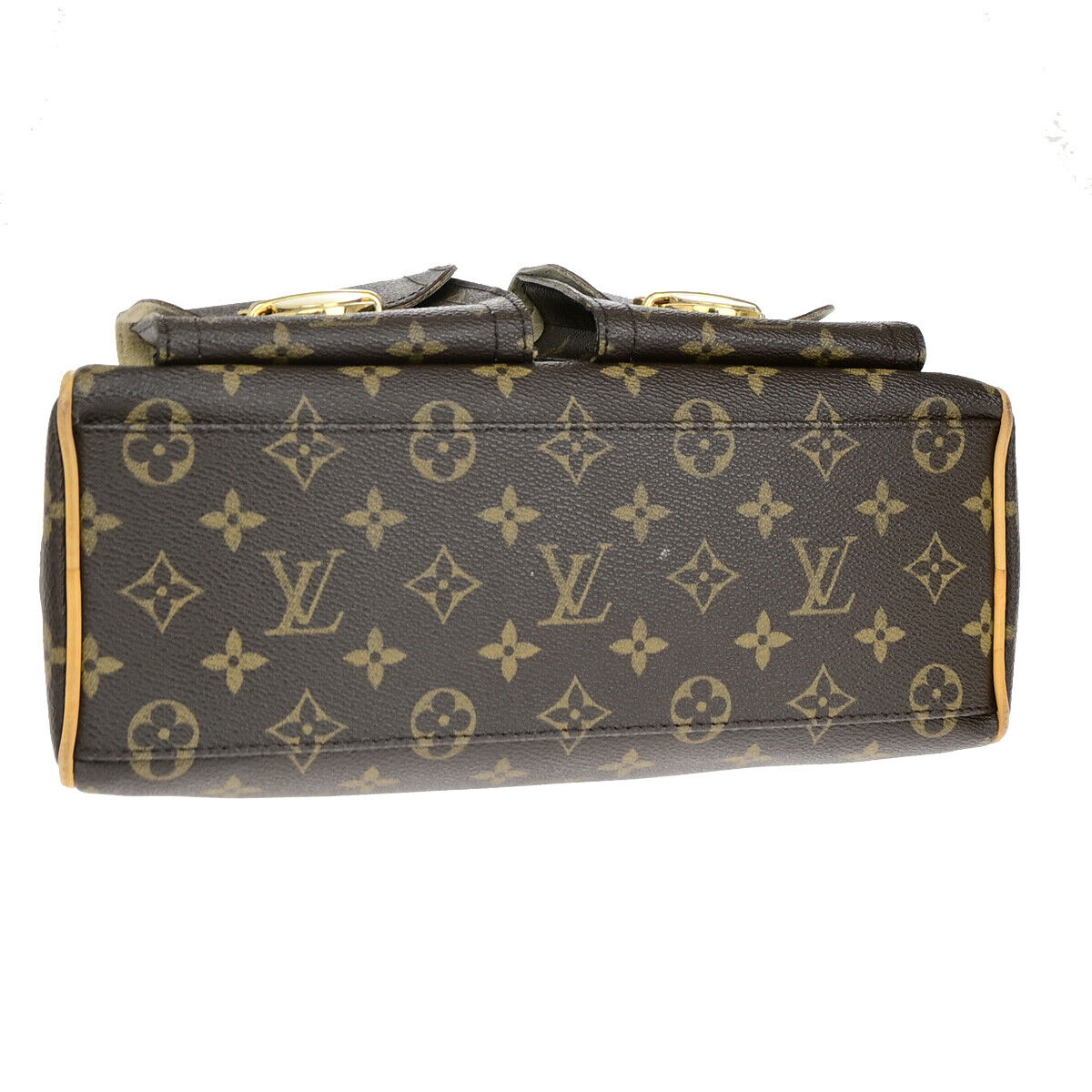 Louis Vuitton Manhattan Pm Brown Canvas Handbag
