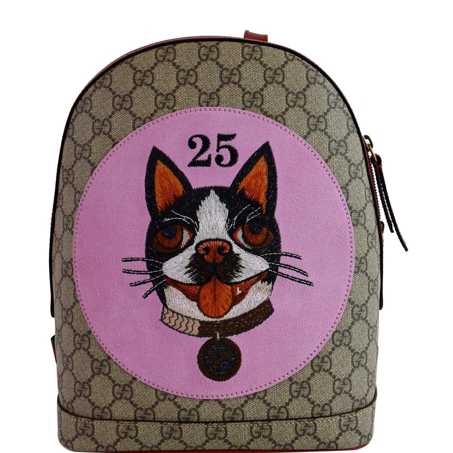 GUCCI Bosco GG Supreme Canvas Backpack Bag Beige 495621