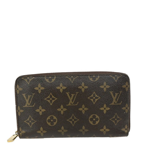 Louis Vuitton Zippy Organizer Brown Calfskin Wallet  ()