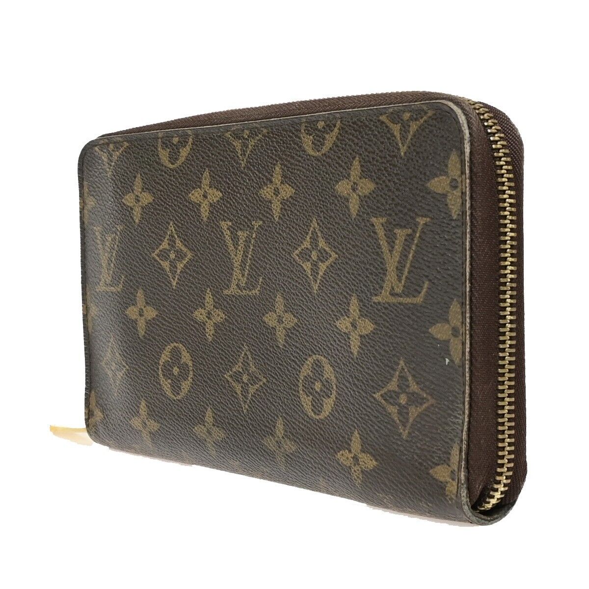 Louis Vuitton Zippy Organizer Brown Calfskin Wallet