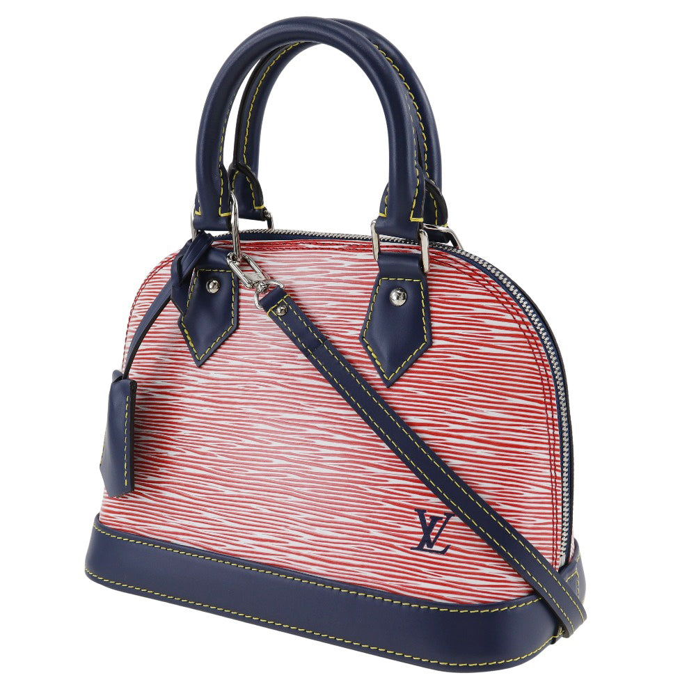 Louis Vuitton Alma Bb Red Leather Handbag